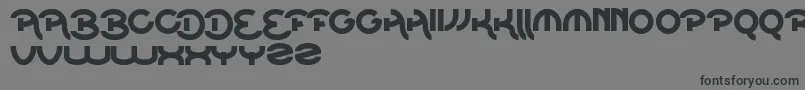 BeatOfDrum Font – Black Fonts on Gray Background