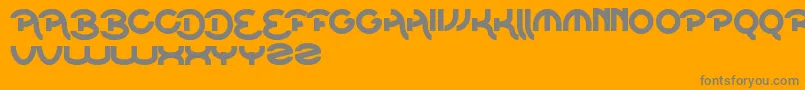 BeatOfDrum Font – Gray Fonts on Orange Background