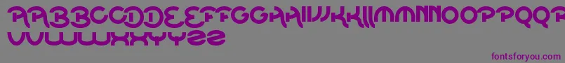 Шрифт BeatOfDrum – фиолетовые шрифты на сером фоне