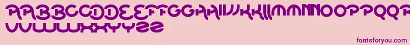 BeatOfDrum Font – Purple Fonts on Pink Background