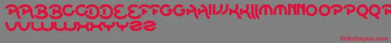 BeatOfDrum Font – Red Fonts on Gray Background