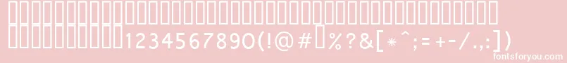 Shruti Font – White Fonts on Pink Background