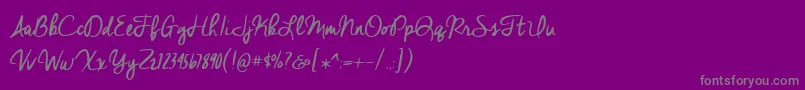 CheddarJack-Schriftart – Graue Schriften auf violettem Hintergrund