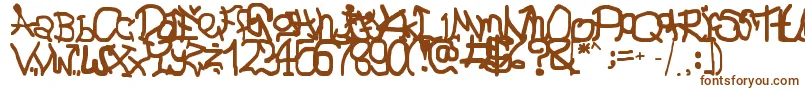 GmaffShit Font – Brown Fonts on White Background