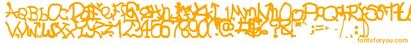 GmaffShit Font – Orange Fonts on White Background