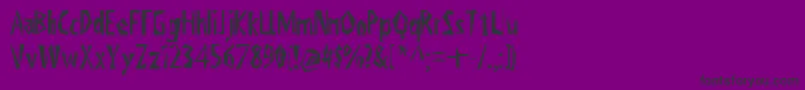 ViktorsLittlCreepyHorror Font – Black Fonts on Purple Background