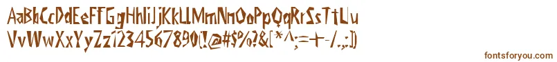 Шрифт ViktorsLittlCreepyHorror – коричневые шрифты