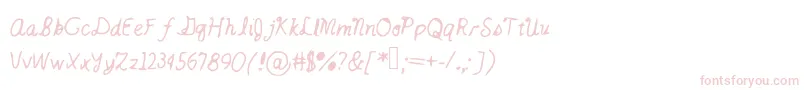 Catsintheclouds Font – Pink Fonts on White Background