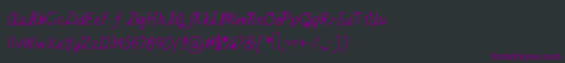Catsintheclouds Font – Purple Fonts on Black Background
