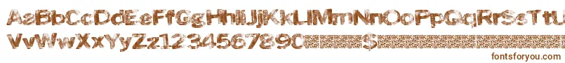 Roadskin Font – Brown Fonts on White Background