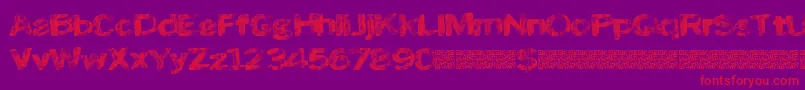 Roadskin Font – Red Fonts on Purple Background