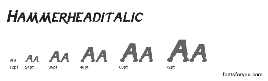 Hammerheaditalic Font Sizes