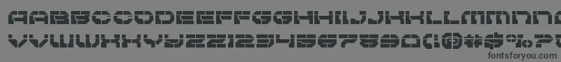 Pulsarclasslaser Font – Black Fonts on Gray Background
