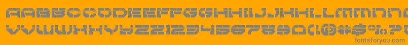 Pulsarclasslaser Font – Gray Fonts on Orange Background