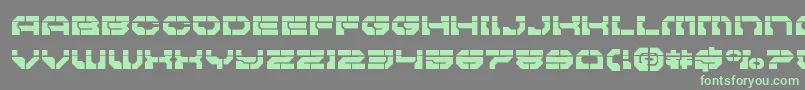 Pulsarclasslaser Font – Green Fonts on Gray Background