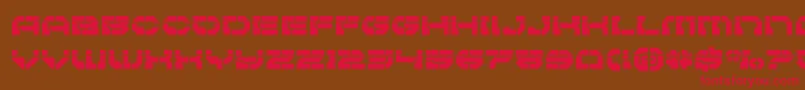 Pulsarclasslaser Font – Red Fonts on Brown Background