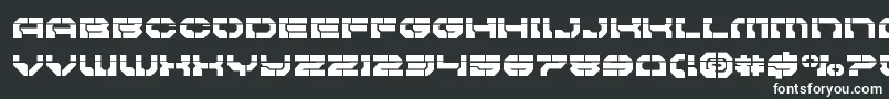 Pulsarclasslaser Font – White Fonts on Black Background