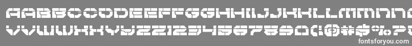 Pulsarclasslaser Font – White Fonts on Gray Background