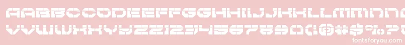 Pulsarclasslaser Font – White Fonts on Pink Background