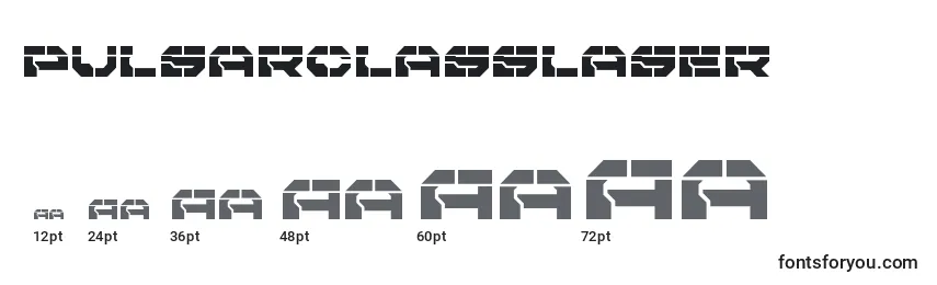 Pulsarclasslaser Font Sizes
