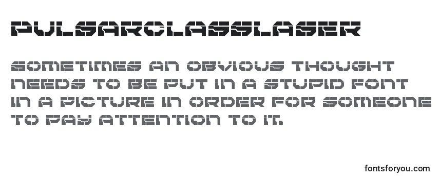 Обзор шрифта Pulsarclasslaser