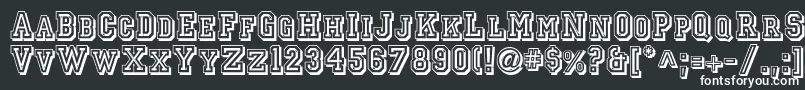 Шрифт Jerseyletters – белые шрифты