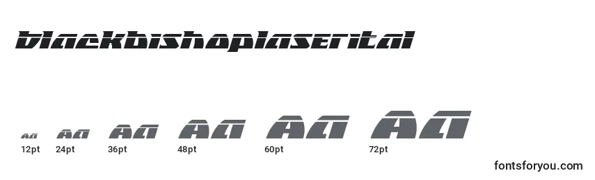 Размеры шрифта Blackbishoplaserital