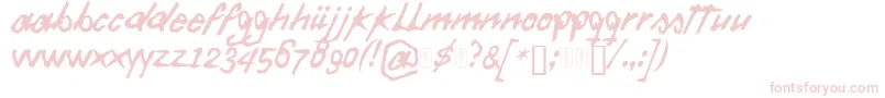 DaftFont Font – Pink Fonts on White Background