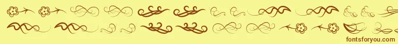 Windofchange Font – Brown Fonts on Yellow Background