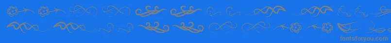 Windofchange Font – Gray Fonts on Blue Background