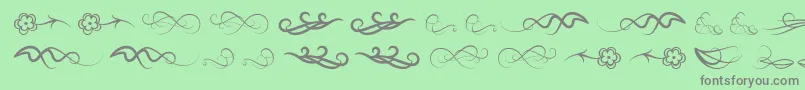 Windofchange Font – Gray Fonts on Green Background