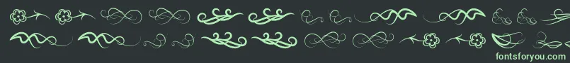 Windofchange Font – Green Fonts on Black Background