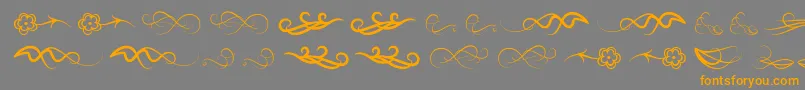Windofchange Font – Orange Fonts on Gray Background