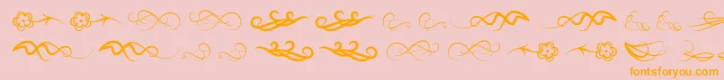 Windofchange Font – Orange Fonts on Pink Background