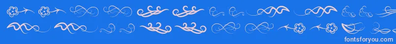 Windofchange Font – Pink Fonts on Blue Background