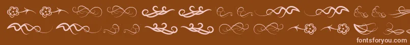 Windofchange Font – Pink Fonts on Brown Background