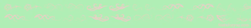 Windofchange Font – Pink Fonts on Green Background