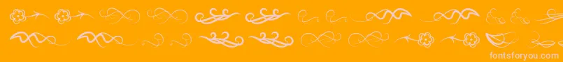 Windofchange Font – Pink Fonts on Orange Background