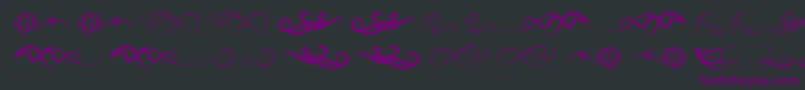 Windofchange Font – Purple Fonts on Black Background