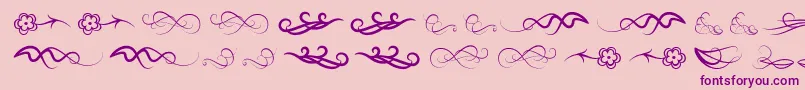 Windofchange Font – Purple Fonts on Pink Background