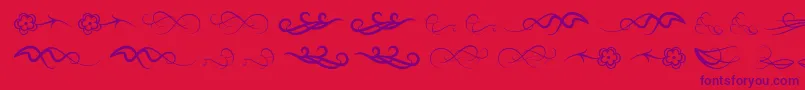 Windofchange Font – Purple Fonts on Red Background