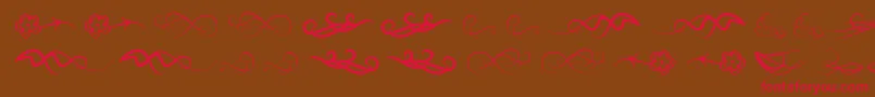 Windofchange Font – Red Fonts on Brown Background
