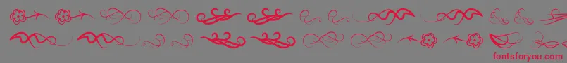 Windofchange Font – Red Fonts on Gray Background