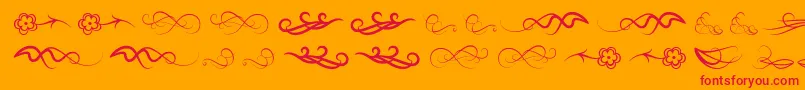 Windofchange Font – Red Fonts on Orange Background
