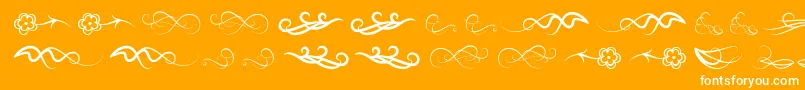 Windofchange Font – White Fonts on Orange Background