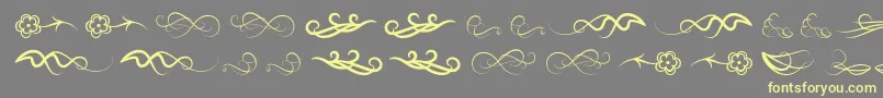 Windofchange Font – Yellow Fonts on Gray Background