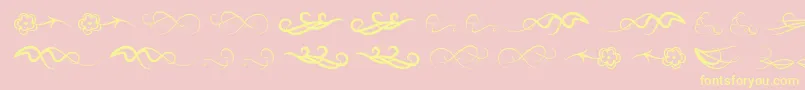 Windofchange Font – Yellow Fonts on Pink Background