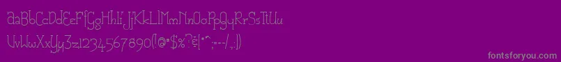 CatharsisMacchiato Font – Gray Fonts on Purple Background