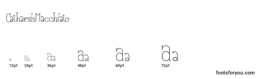 CatharsisMacchiato Font Sizes