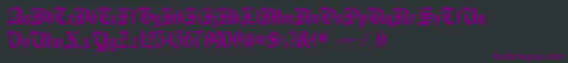 fuente BeckettRegular – Fuentes Moradas Sobre Fondo Negro